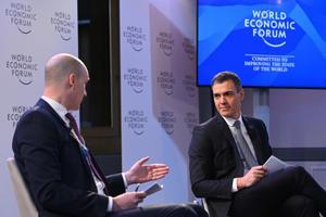 Pedro Sánchez revela las dos preguntas sobre España que le han hecho en el Foro de Davos