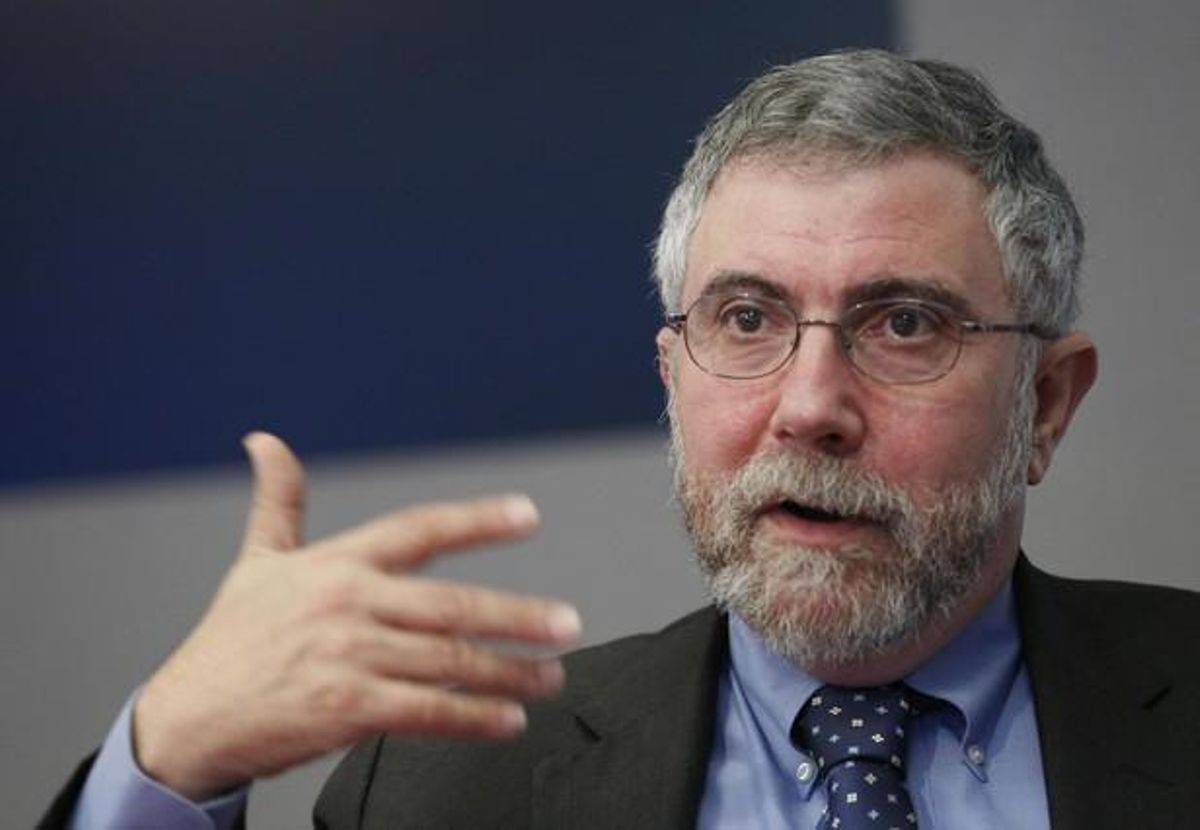 El nobel de Economía Paul Krugman, durante una entrevista, el pasado 4 de mayo en Nueva York. El nobel de Economía Paul Krugman, durante una entrevista, el pasado 4 de mayo en Nueva York.