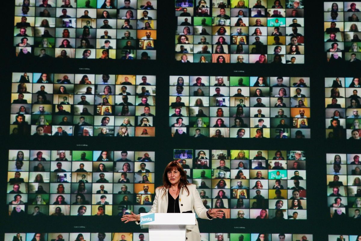 Laura Borràs, en un acto de campaña de JxCat Laura Borràs, en un acto de campaña de JxCat