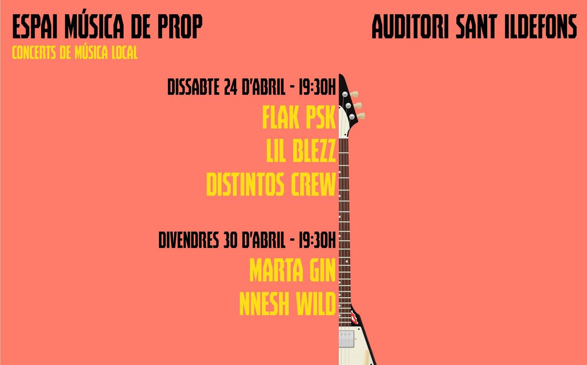 Ciclo de conciertos ’Espai Música de prop’ en Cornellà Ciclo de conciertos ’Espai Música de prop’ en Cornellà