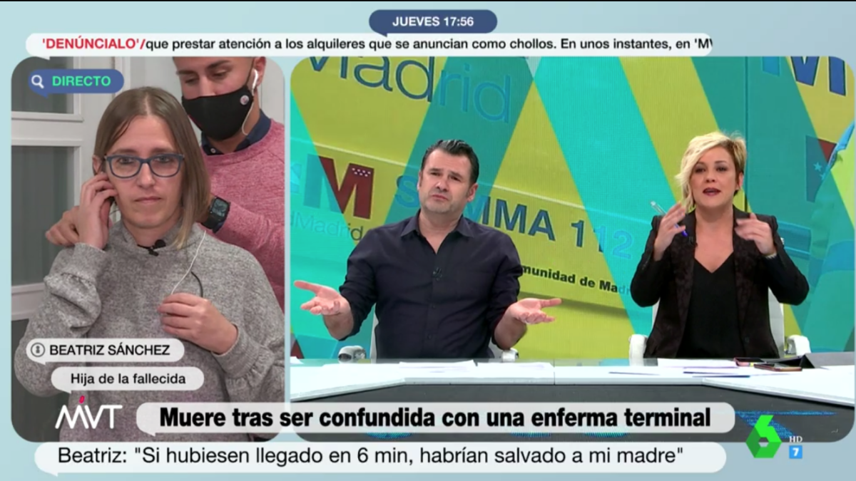 Momento en el que el reportero de Cuatro al día interrumpió la conexión en directo de ’Más vale tarde’ Momento en el que el reportero de Cuatro al día interrumpió la conexión en directo de ’Más vale tarde’