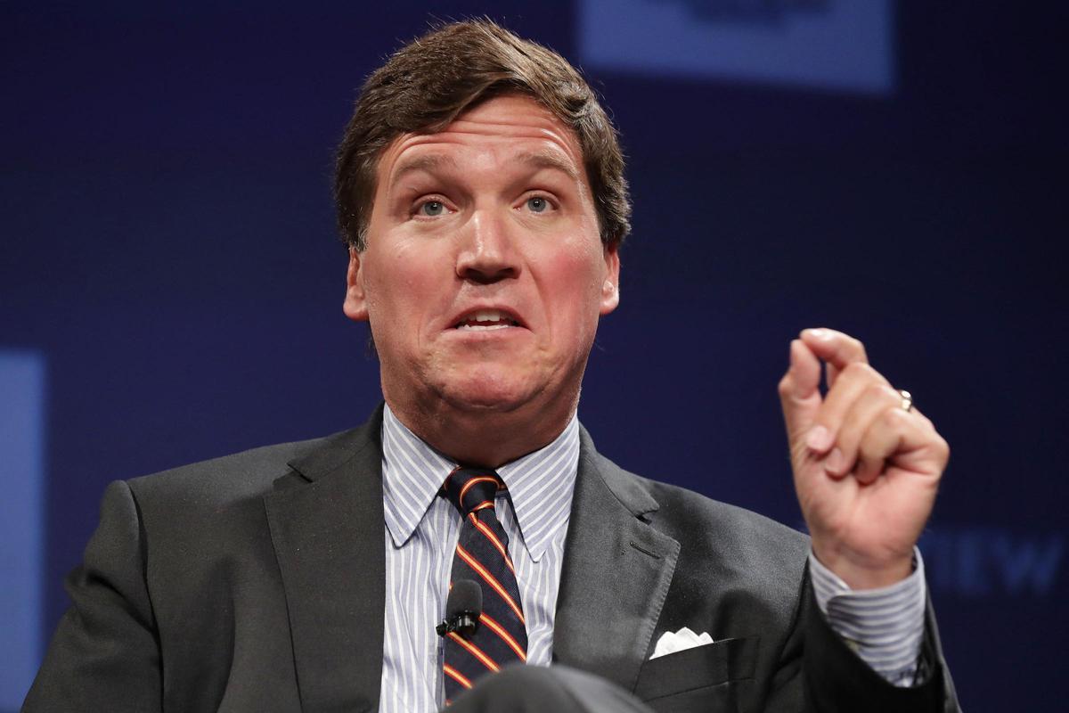 Tucker Carlson durante un acto en Washington, en marzo de 2019. Tucker Carlson durante un acto en Washington, en marzo de 2019.