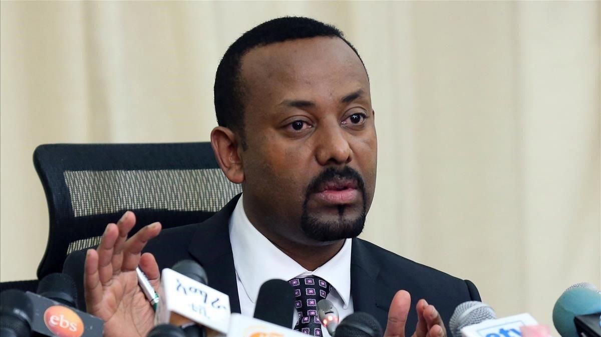El Primer Ministro Etíope, Abiy Ahmed, en una conferencia en Adis Adeba en agosto. El Primer Ministro Etíope, Abiy Ahmed, en una conferencia en Adis Adeba en agosto.