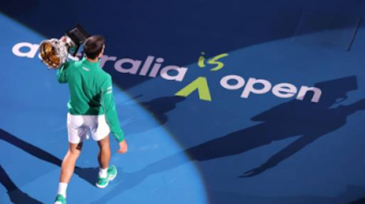 Djokovic, en una edición anterior del Open de Australia.