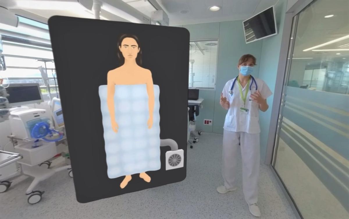 Can Ruti utilitza la realitat virtual per «anticipar» aspectes de l’ingrés a l’uci a pacients i familiars