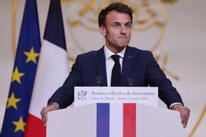 El presidente francés, Emmanuel Macron, durante un acto esta semana en París.