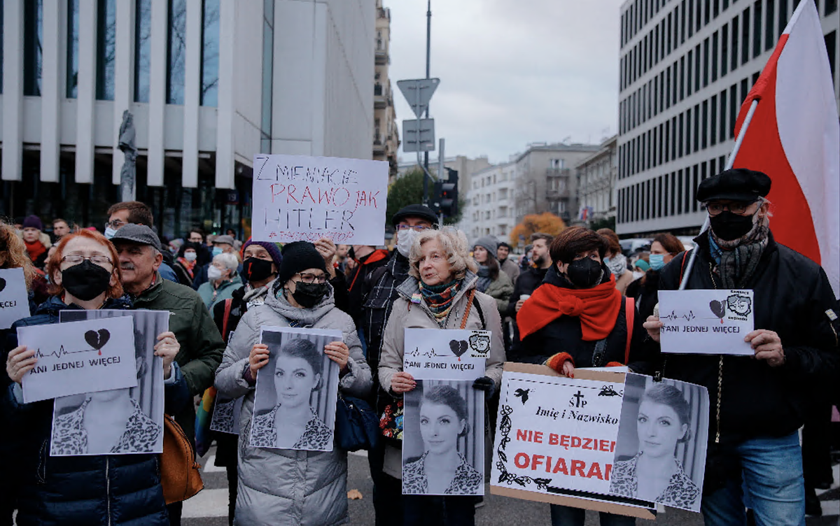 Archivo.- Manifestación en Polonia sobre el aborto