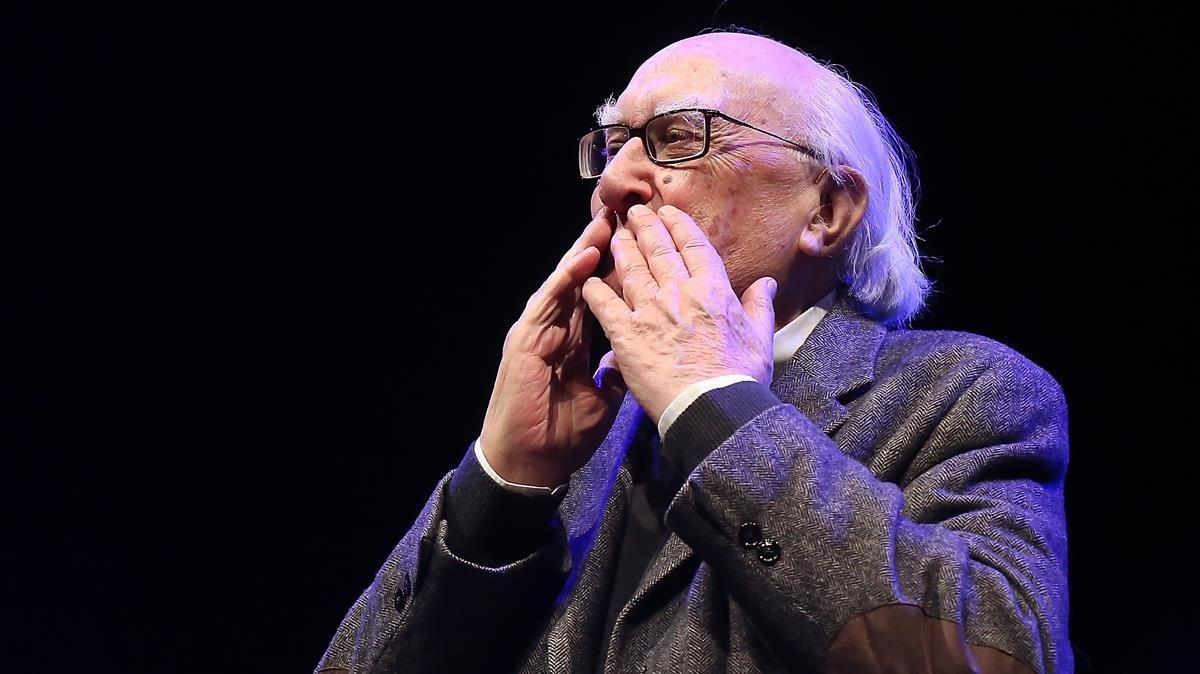 Camilleri, en la Sala Barts de Barcelona, en un acto celebrado en febrero del 2014. Camilleri, en la Sala Barts de Barcelona, en un acto celebrado en febrero del 2014.