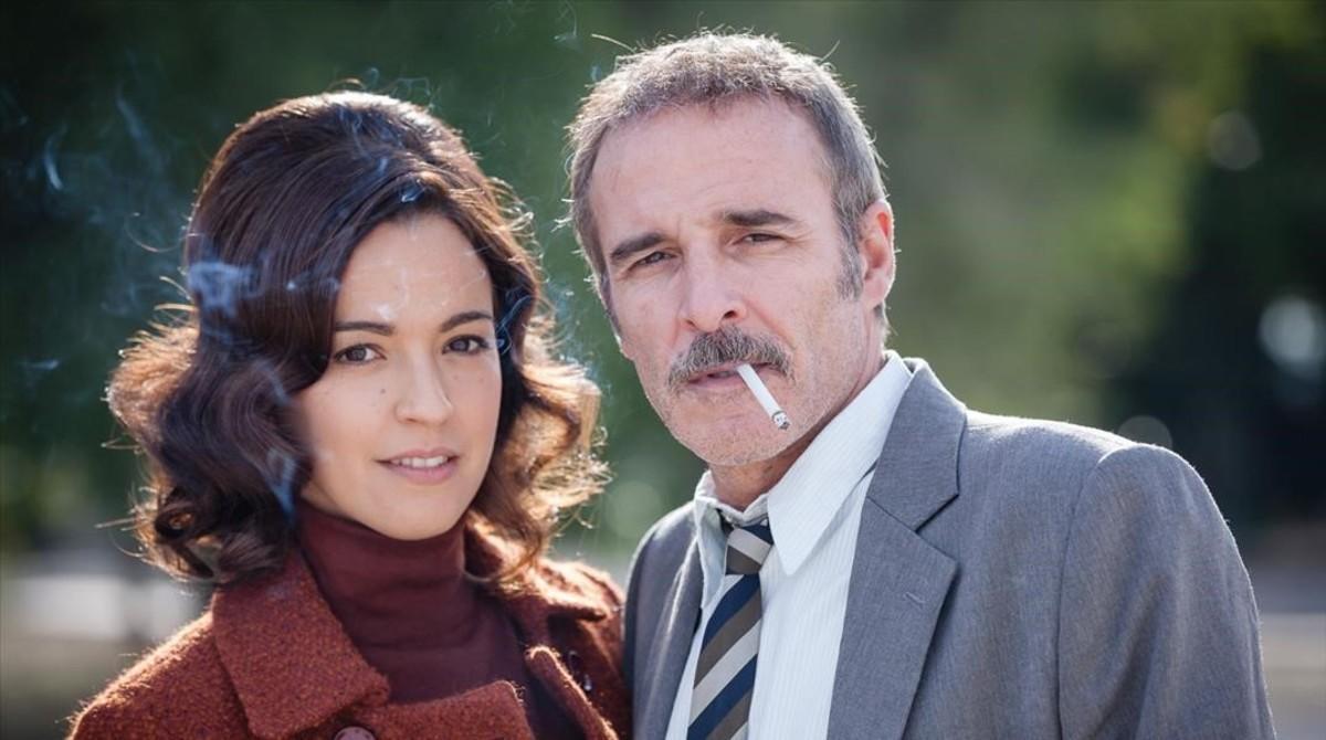 Fernando Guillen Cuervo y Veronica Sanchez, protagonistas de la serie de TVE ’El Caso. Crónica de sucesos’.  