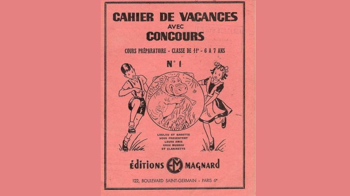 Portada de uno de los cuadernos de verano franceses de Ediciones Magnard.