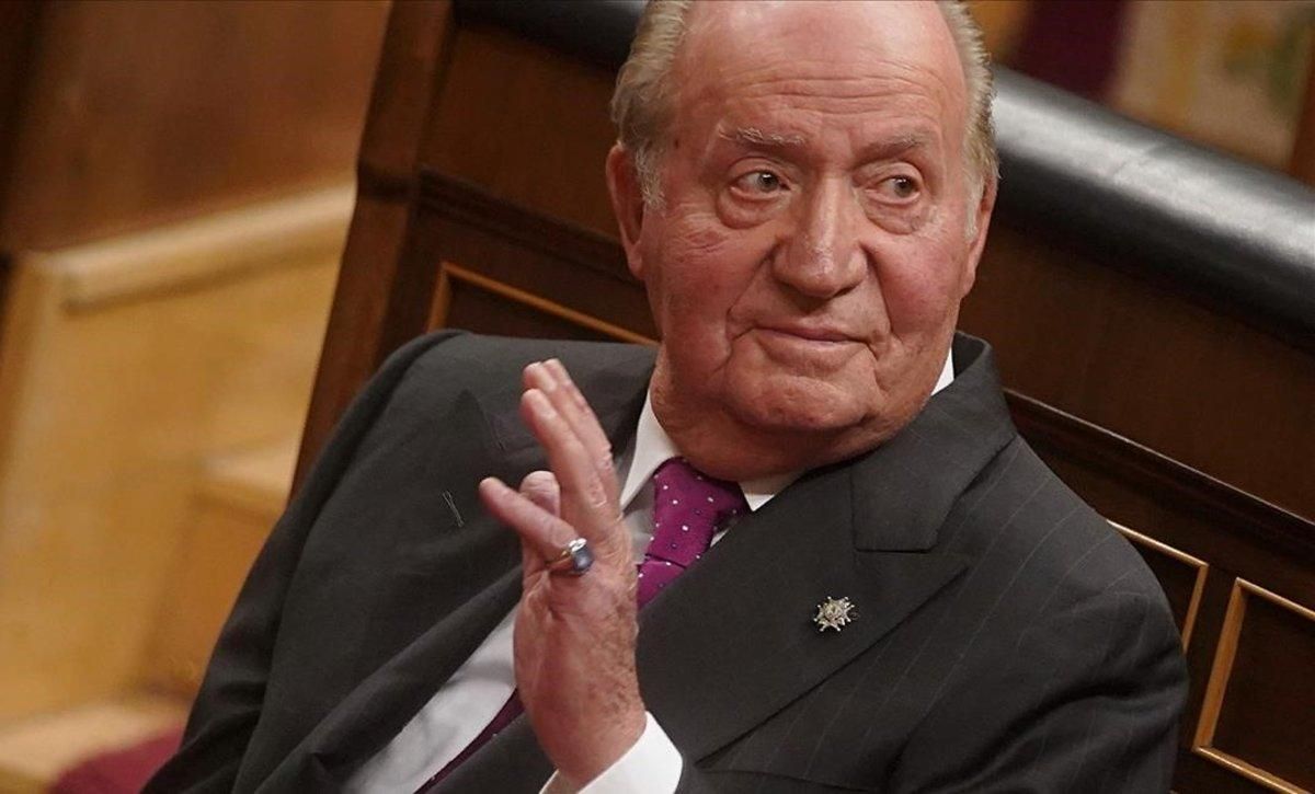 Juan Carlos I en el acto de conmemoración del Día de la Constitución, en 2018. Juan Carlos I en el acto de conmemoración del Día de la Constitución, en 2018.