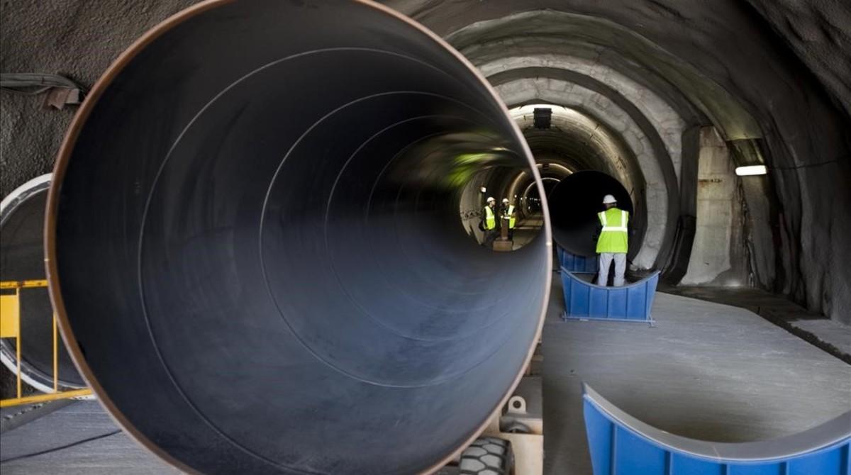 Túnel de interconexión del agua entre el Ter y el Llobregat. Túnel de interconexión del agua entre el Ter y el Llobregat.