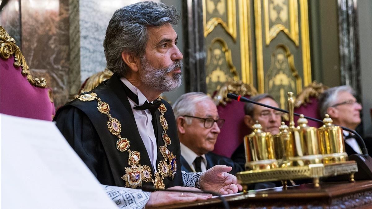 El presidente del Tribunal Supremo, Carlos Lesmes. El presidente del Tribunal Supremo, Carlos Lesmes.