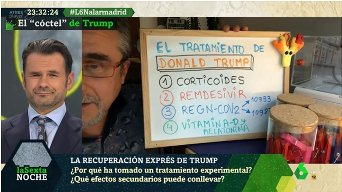 El inmunólogo Corell y el cóctel de Trump. El inmunólogo Corell y el cóctel de Trump.