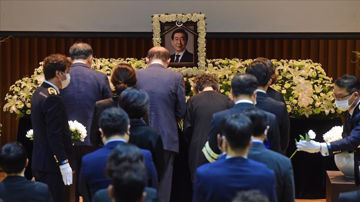 Funeral de Park Won-soon en Seúl.