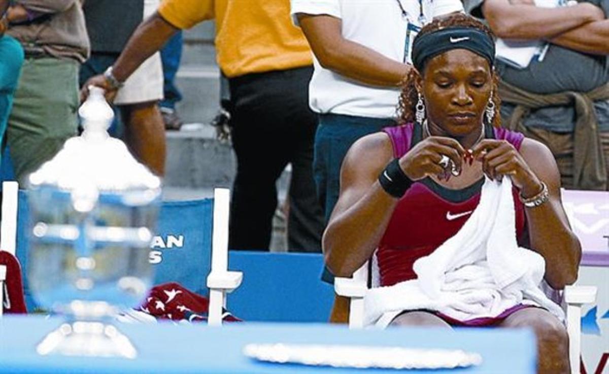 Seria 8 Serena Williams, durante el partido de la final femenina.