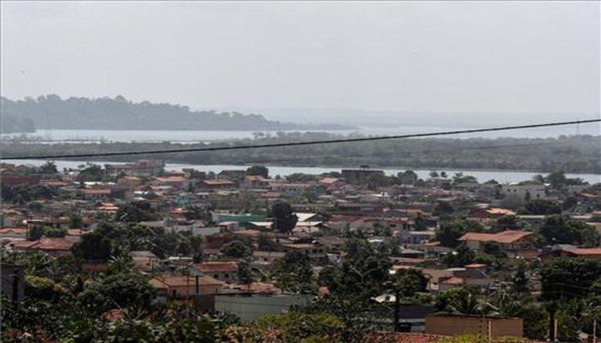 Ciudades amenazas por madereros ilegales en el estado amazónico de Pará, Brasil.