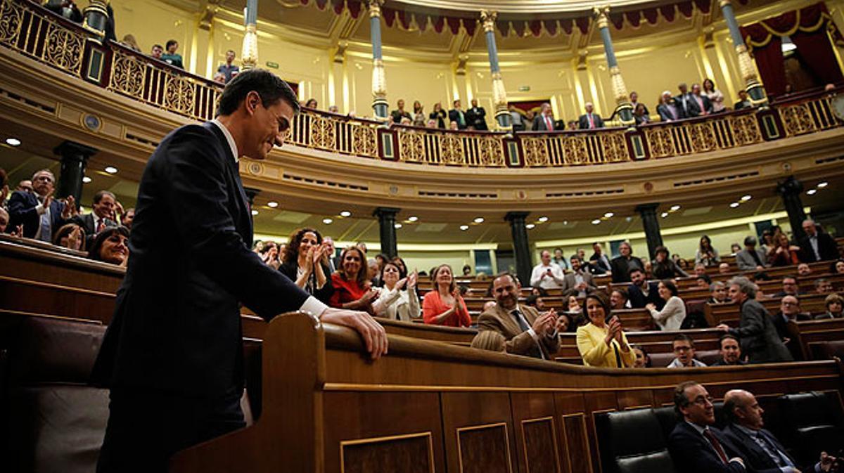 Durante su discurso de investidura, Pedro Sánchez ha reclamado mestizaje ideológico porque la izquierda no suma.