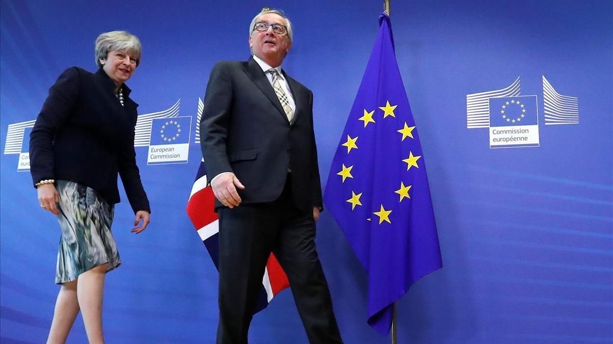 Juncker recibe a May, este lunes 4 de diciembre, en Bruselas. Juncker recibe a May, este lunes 4 de diciembre, en Bruselas.