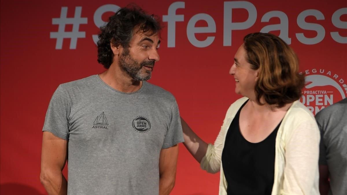 Òscar Camps i la tripulació de l'Open Arms assistiran al pregó de Carmena Òscar Camps i la tripulació de l'Open Arms assistiran al pregó de Carmena