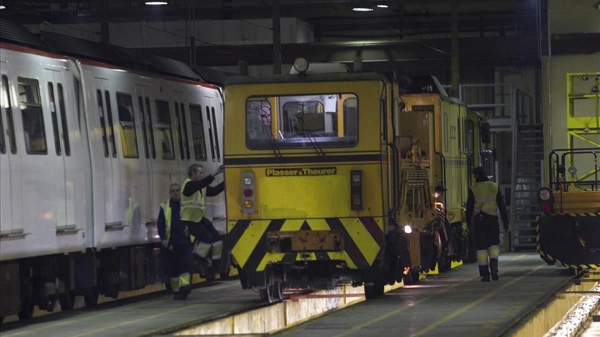 Mantenimiento del metro de Barcelona. Mantenimiento del metro de Barcelona.