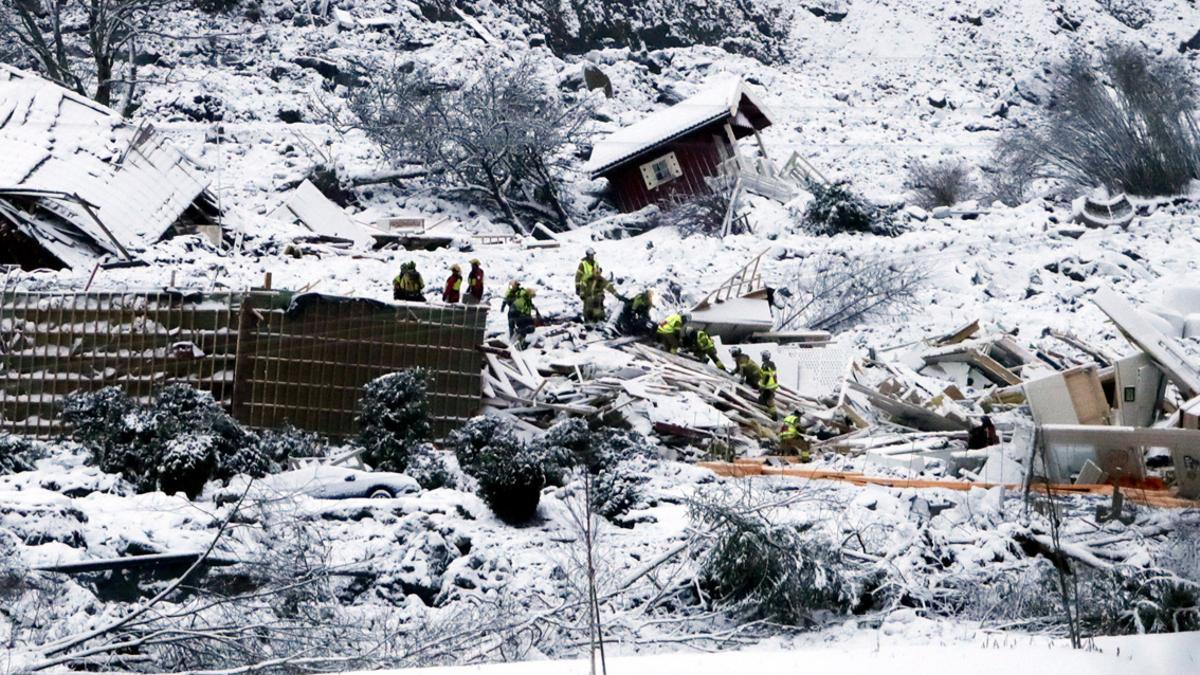 Tercera víctima mortal rere l’allau de terra de dimecres a Noruega
