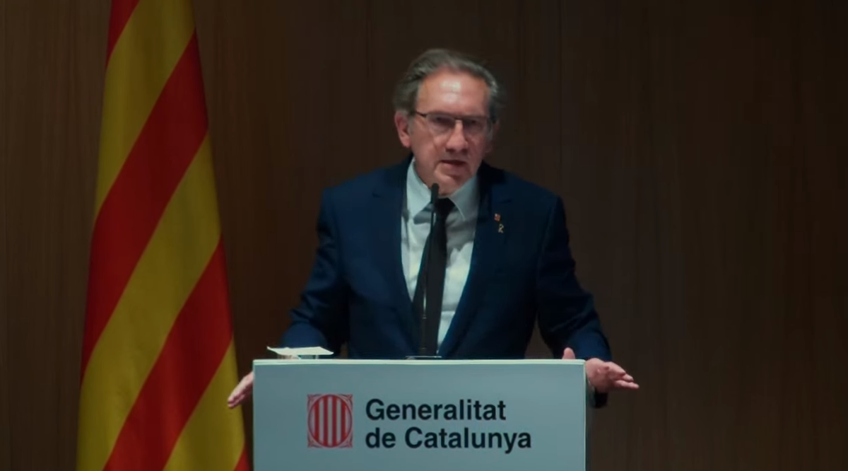 Jaume Giró en la presentación del ’Informe económico de Catalunya 2021’.