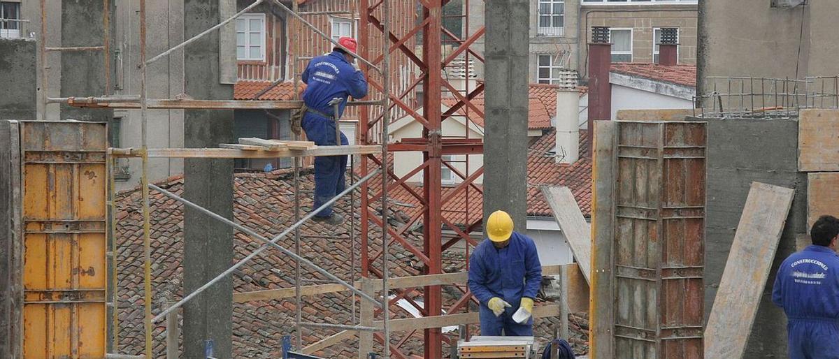 Trabajadores del sector de la construcción.