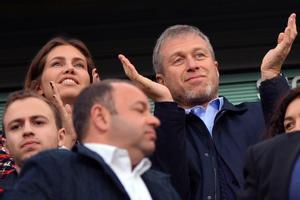 Roman Abramovich, en el palco del Chelsea.