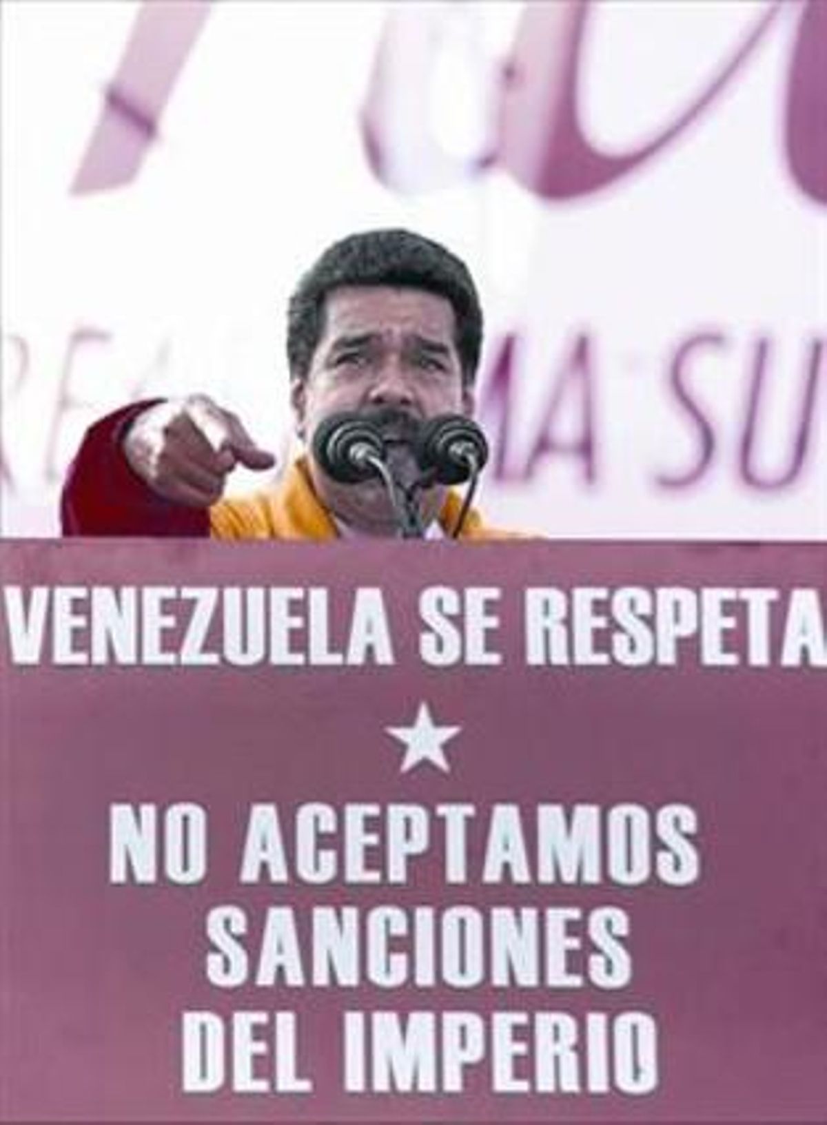 Maduro, en un acto en Caracas, el pasado lunes. Maduro, en un acto en Caracas, el pasado lunes.