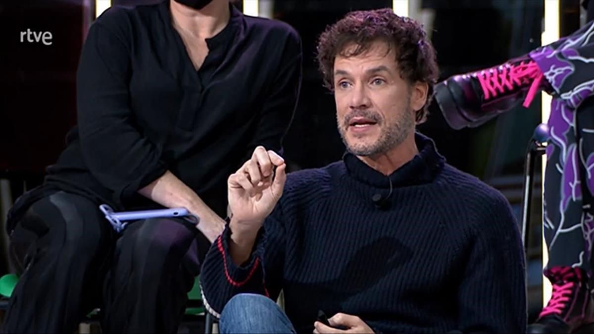 Daniel Grao durante el debate (TVE-1). Daniel Grao durante el debate (TVE-1).