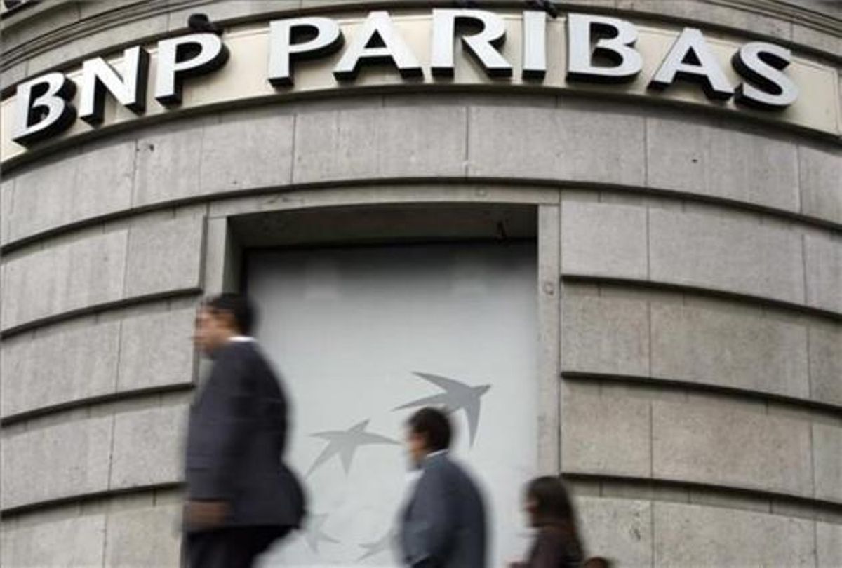 La sede de BNP Paribas en París. La sede de BNP Paribas en París.