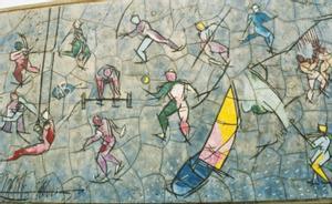 El gran mural olímpico de L'Hospitalet, olvidado durante 30 años