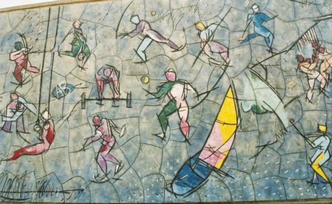 El gran mural olímpico olvidado de L’Hospitalet
