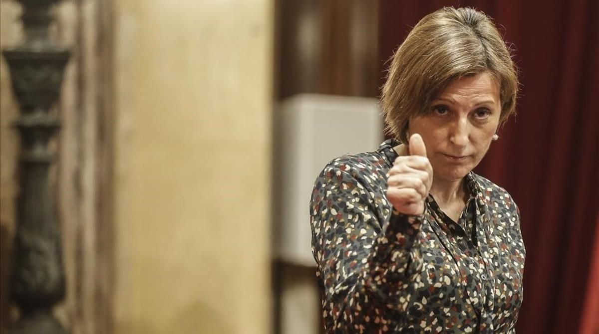 La presidenta del Parlament, Carme Forcadell. La presidenta del Parlament, Carme Forcadell.