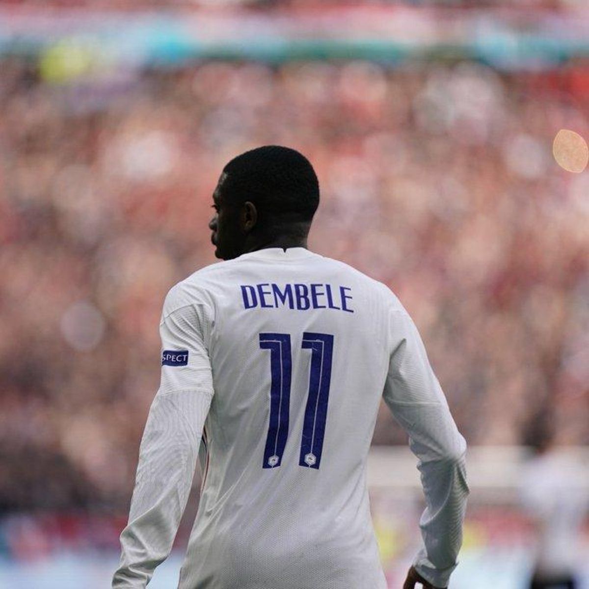 Dembélé, en un partido con la selección francesa en la Eurocopa. Dembélé, en un partido con la selección francesa en la Eurocopa.