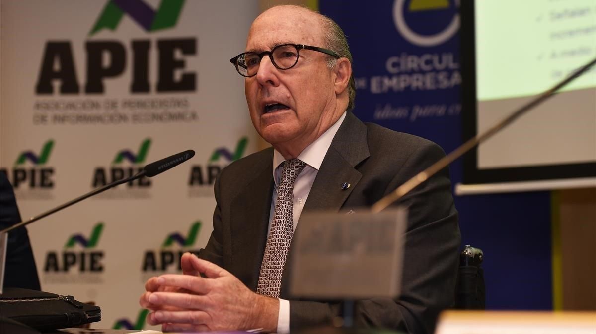 El presidente del Círculo de Empresarios, John de Zulueta, durante la presentación de la Encuesta de los Círculos 2019 El presidente del Círculo de Empresarios, John de Zulueta, durante la presentación de la Encuesta de los Círculos 2019