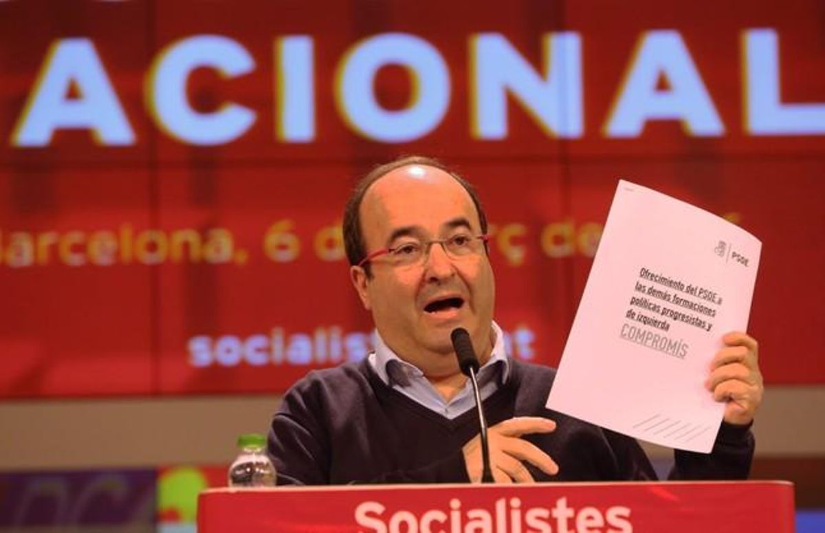 Miquel Iceta, al Consell Nacional del PSC, aquest diumenge. Miquel Iceta, al Consell Nacional del PSC, aquest diumenge.