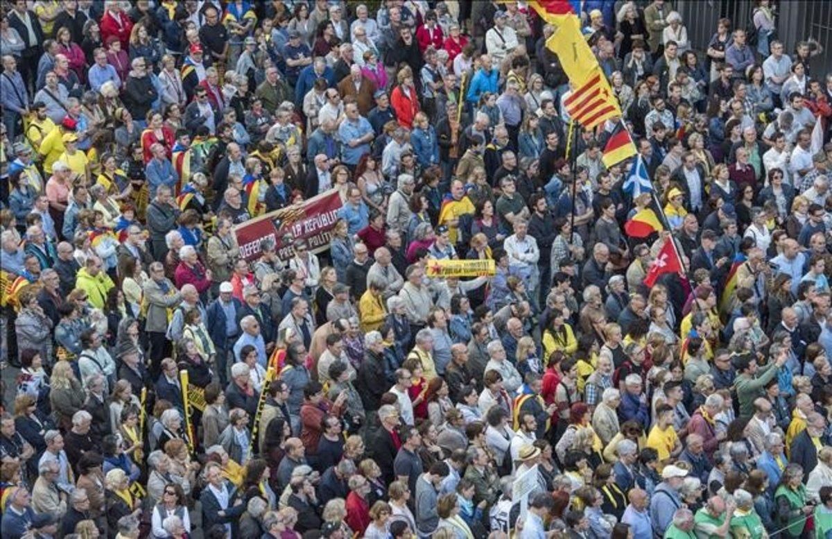 Concentración independentista convocada por la ANC el pasado mayo. Concentración independentista convocada por la ANC el pasado mayo.