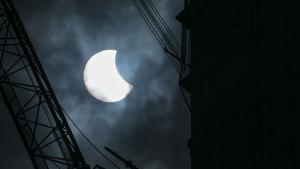El eclipse visto desde Jakarta
