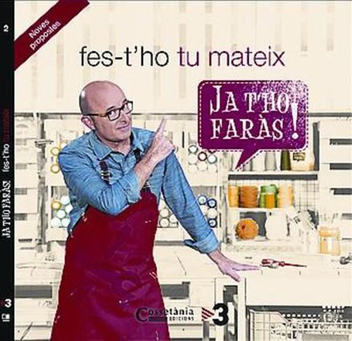 Rafel Vives, en el plató de su programa. Abajo la portada del libro de la segunda temporada. Rafel Vives, en el plató de su programa. Abajo la portada del libro de la segunda temporada.