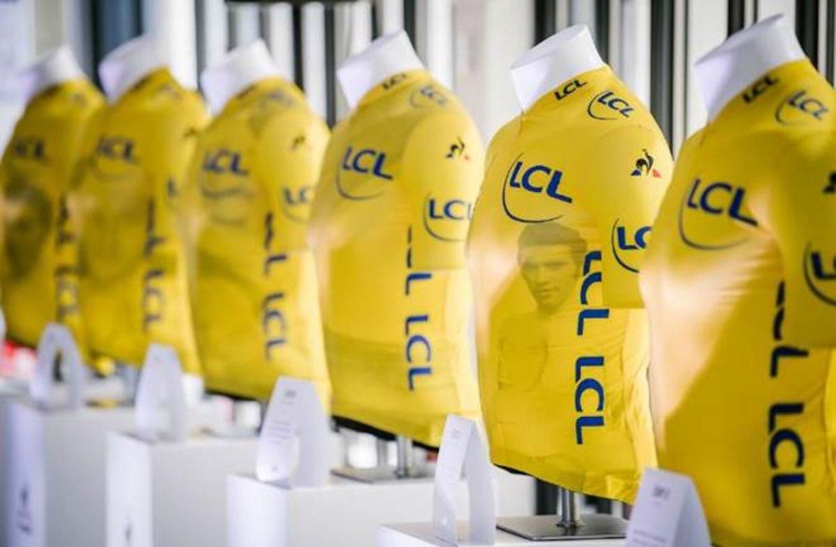 Una muestra de los jersey amarillos de la edición 2019. Una muestra de los jersey amarillos de la edición 2019.