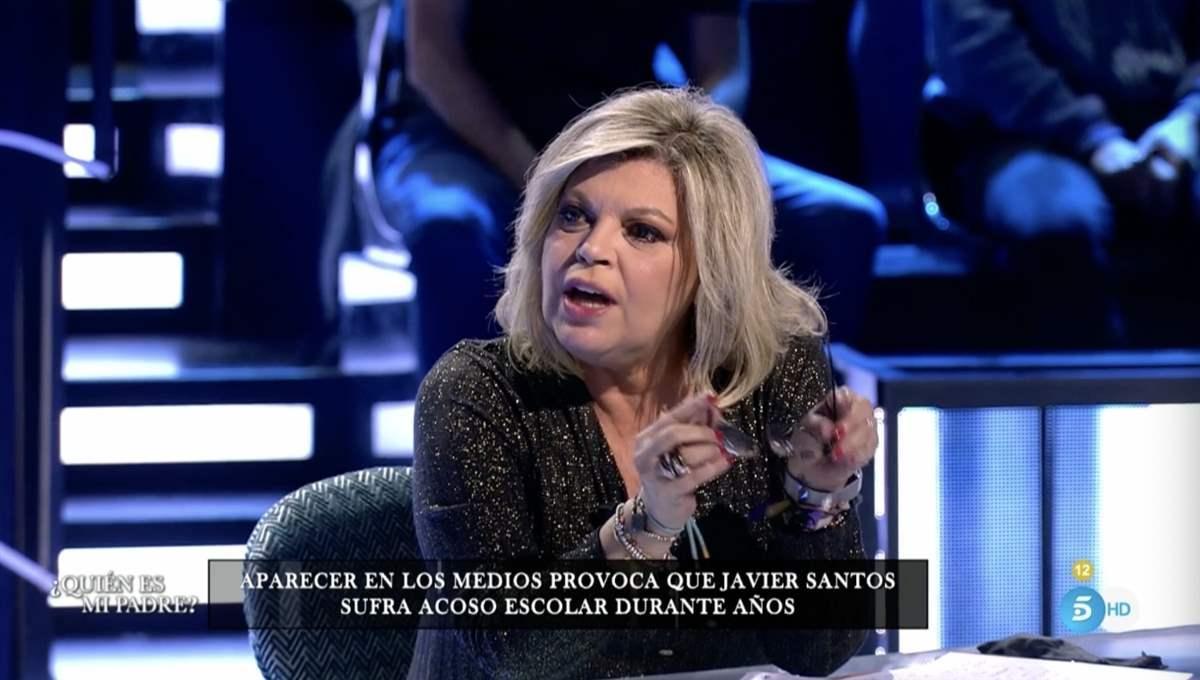 Terelu Campos y su tensa discusión Javier Santos en '¿Quién es mi padre?':  