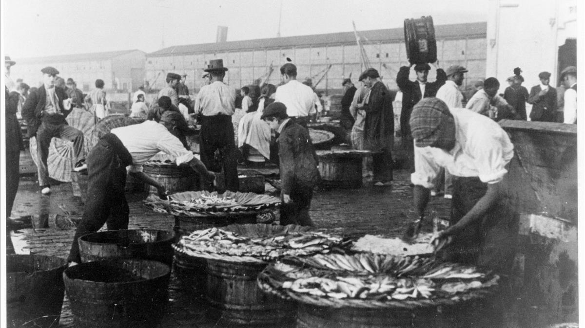 Mercado, en el Moll dels Pescadors. 