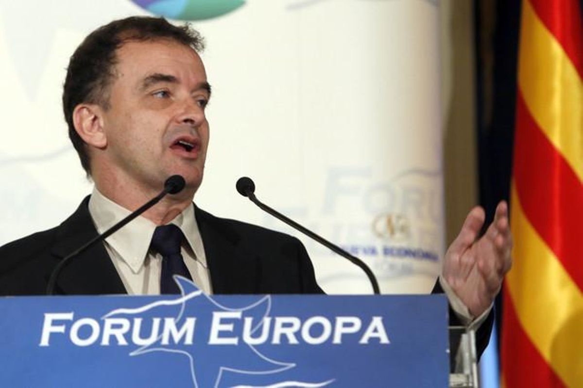 Alfred Bosch, en el coloquio organizado por el Forum Europa, este jueves en Madrid. Alfred Bosch, en el coloquio organizado por el Forum Europa, este jueves en Madrid.