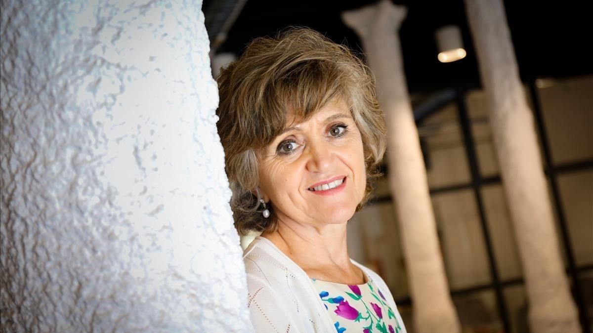 María Luisa Carcedo, alta comisionada del Gobierno para la Pobreza Infantil, el pasado jueves, en Barcelona. María Luisa Carcedo, alta comisionada del Gobierno para la Pobreza Infantil, el pasado jueves, en Barcelona.