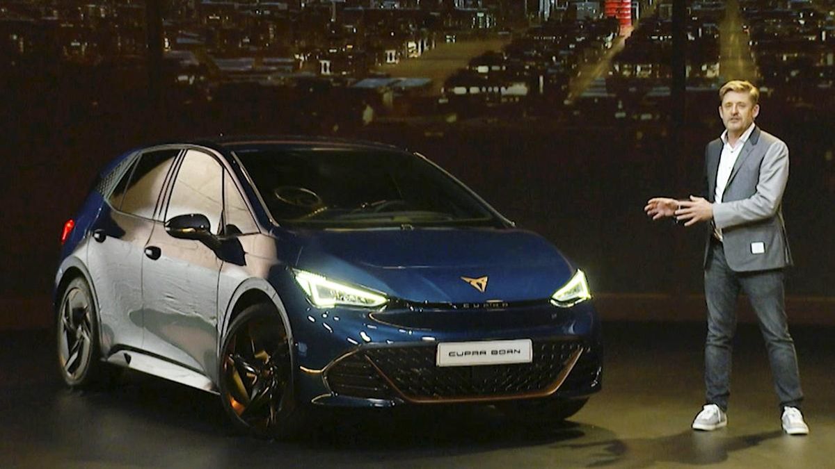 Wayne Griffiths presenta el Cupra Born. Wayne Griffiths presenta el Cupra Born.