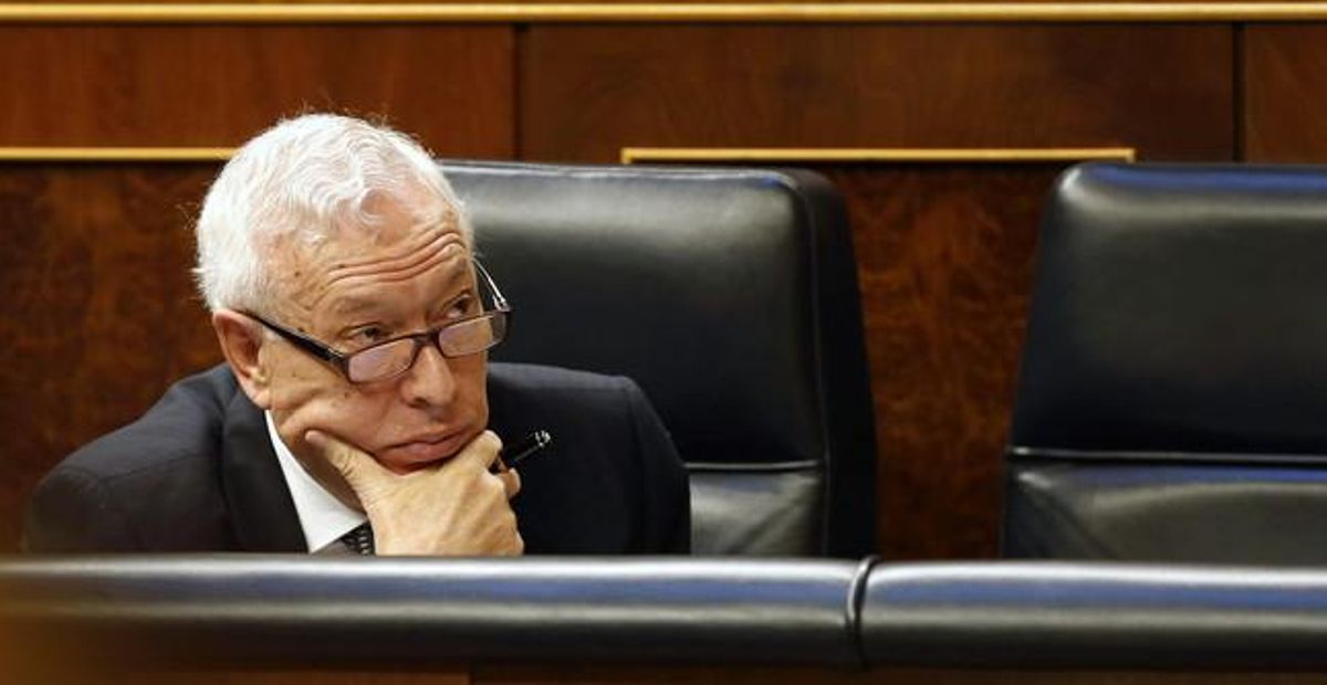 El ministro de Exteriores, José Manuel García-Margallo, en el Congreso. El ministro de Exteriores, José Manuel García-Margallo, en el Congreso.