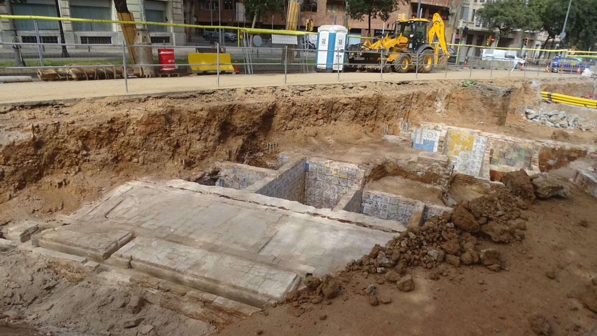 Las estructuras excavadas en la Diagonal. Las estructuras excavadas en la Diagonal.