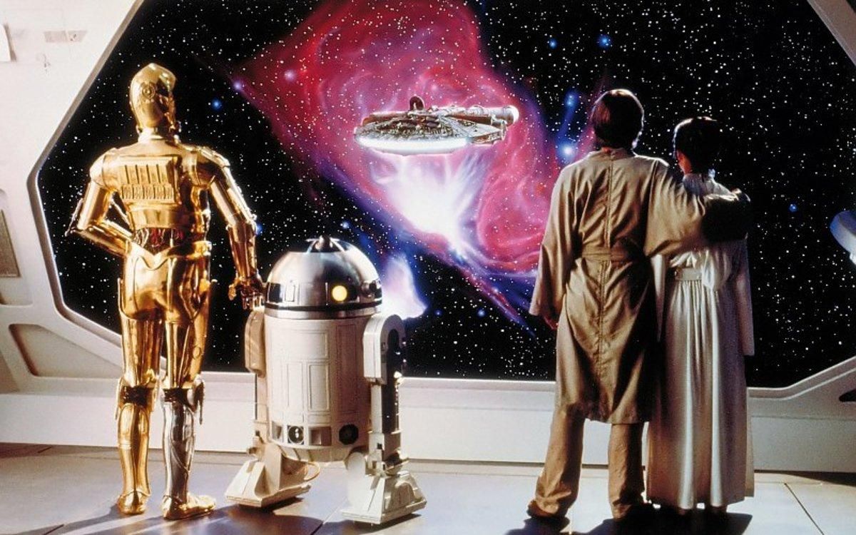 La icónica imagen final de ’El imperio contrataca’, segunda entrega de la saga galáctica La icónica imagen final de ’El imperio contrataca’, segunda entrega de la saga galáctica